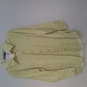 Oversized Geometric Print Top